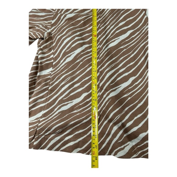 A New Day Sz Med Blazer Brown & White Zebra Print - Picture 8 of 11